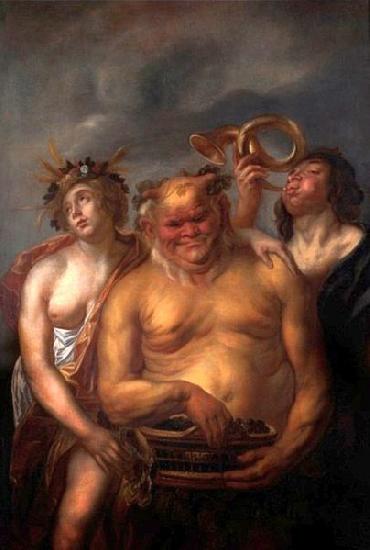 Jacob Jordaens Silenus and Bacchantes. oil painting picture